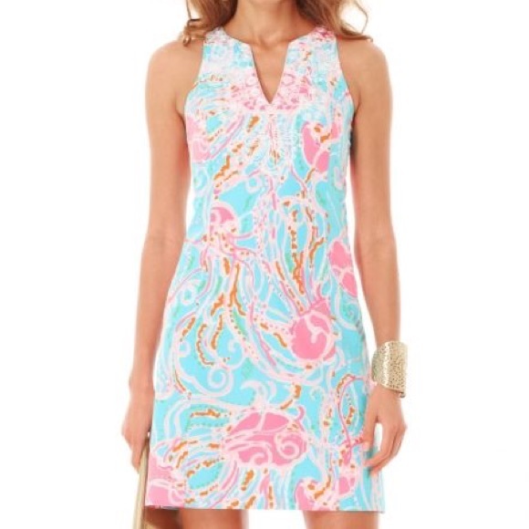 Lilly Pulitzer Jellies Be Jammin White Lace Gabby Shift Dress - Picture 2 of 10